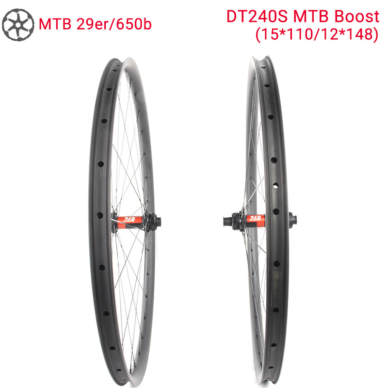 Lightcarbon Mountain Bike Carbon Wheels With DT240S Boost Hubs