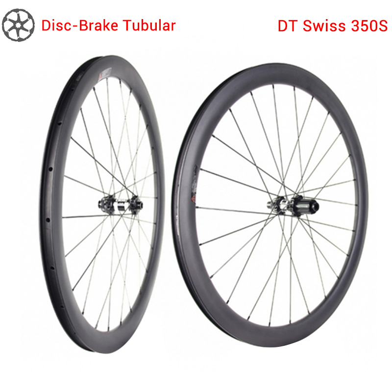 Lightcarbon DT350 road bicycle carbon disc brake tubular wheels