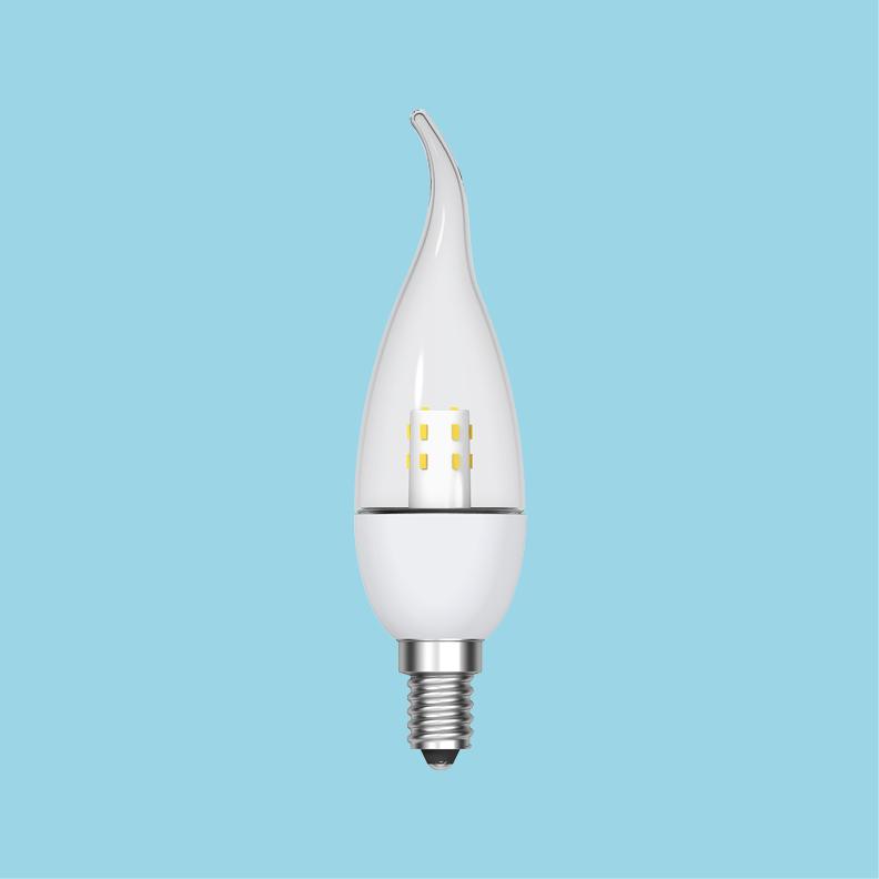 TOPSTAR LED Bulb LED B35 Candle Filament