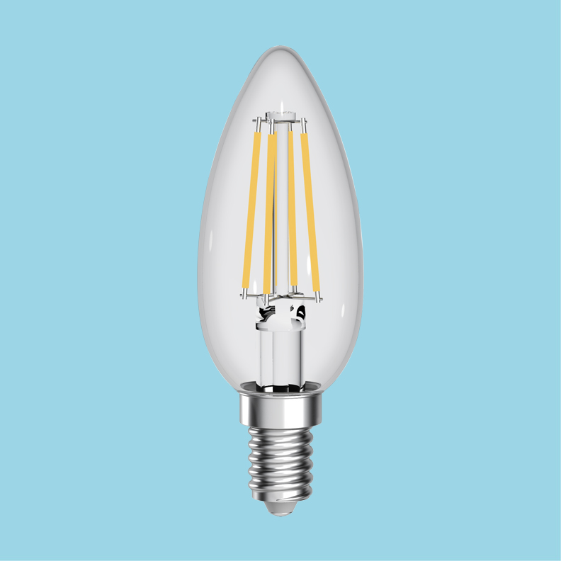 LED bulb B35-4W Candle Filament