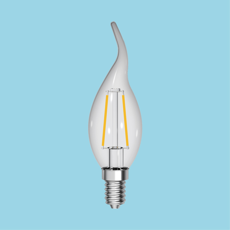 TOPSTAR LED Bulb C35-2W Candle Filament