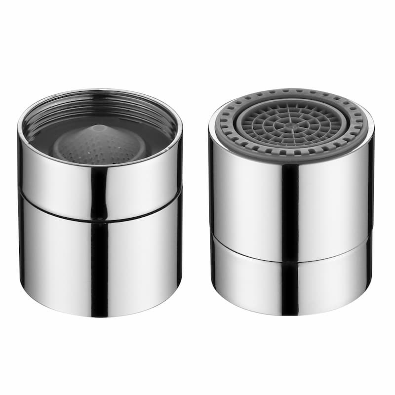 Female bathroom faucet aerator with two stream patterns