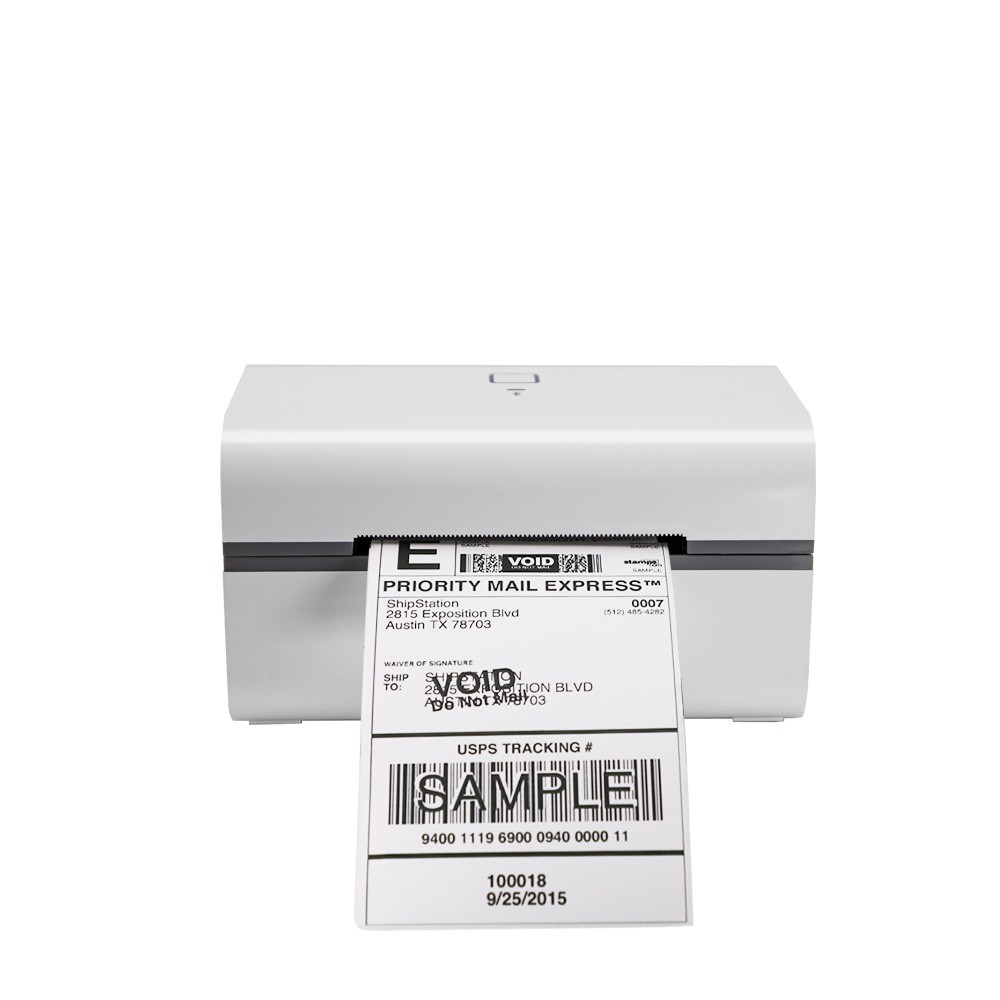 80mm thermal label barcode sticker shipping waybill bluetooth printer