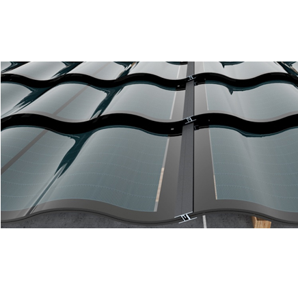 Modern solar panel roof household all black half cut multifunctional