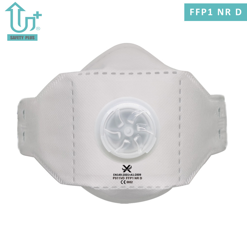 Two-Color Static Cotton FFP1 Nr D Filter Rating Foldable Face Protective Safety Dust Mask Respirator