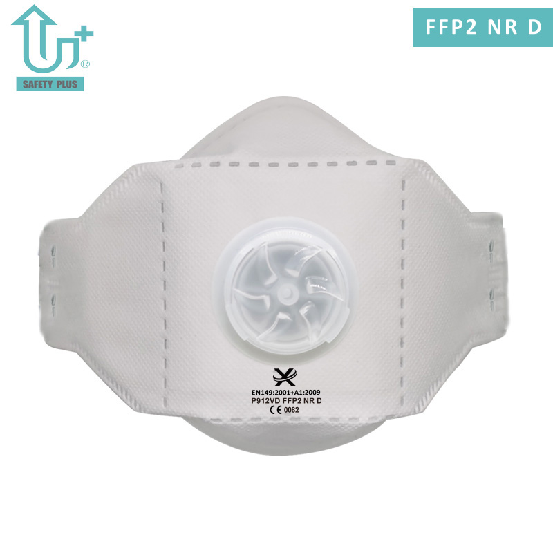 Protective Anti-Pollution Adjustable Aluminum Nose Clip Design Static Cotton FFP2 Nr D Filter Rating Foldable Face Protective Respirator Mask