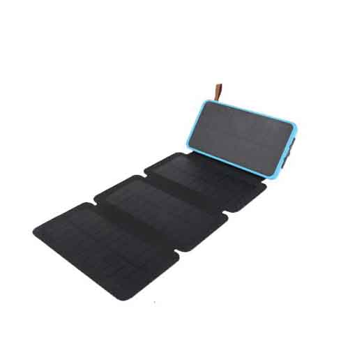 Solar Portable Folding Power Bank 20000mAh Waterproof Battery Changer Powerbank with Compass