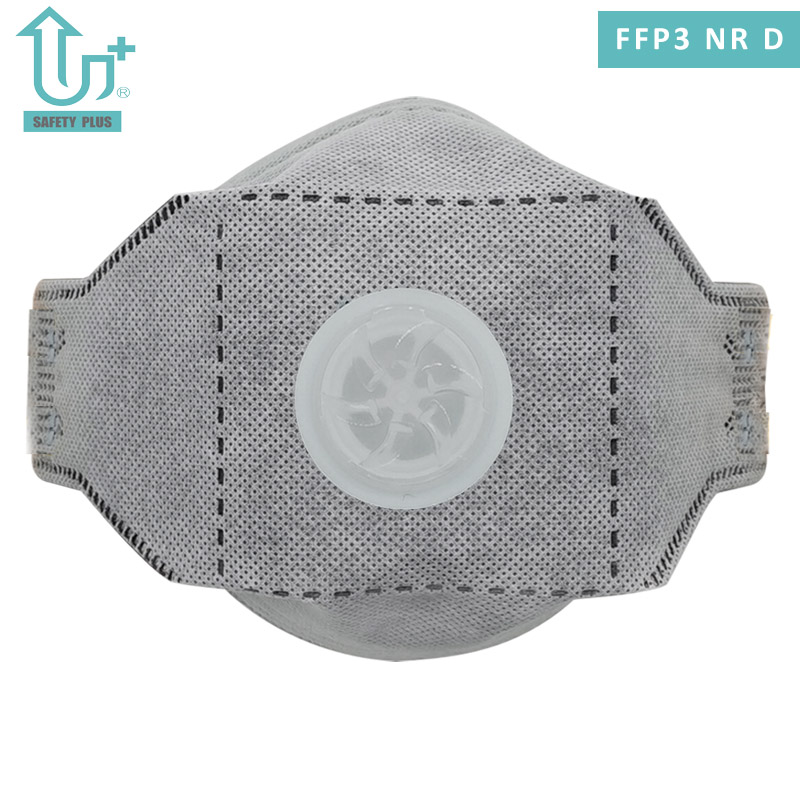 Adjustable Aluminum Nose Clip Design Static Cotton Dolomite Test FFP3 Nr D Filter Rating Foldable Face Protective Respirator Mask