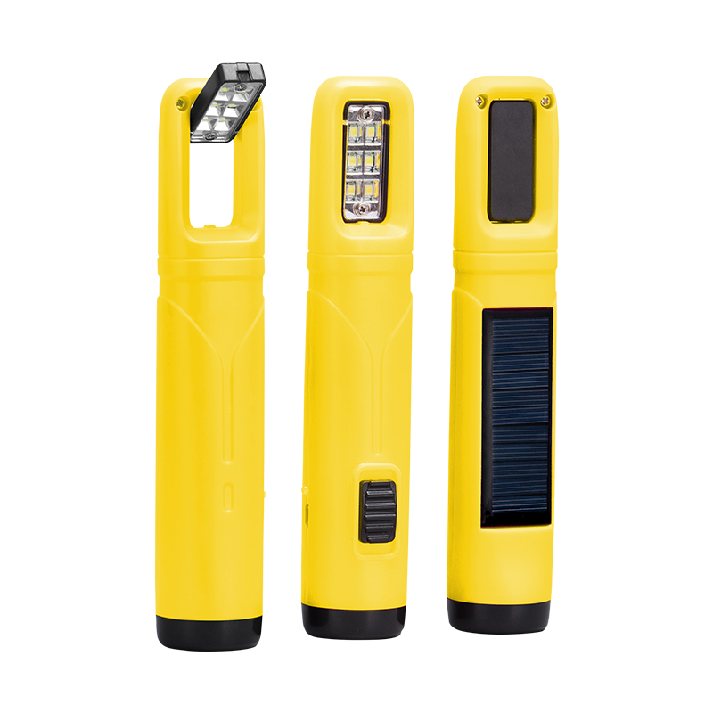 Hot Sell Portable Outdoor Rechargeable Flashlight Solar Energy Led Mini Torch Light With Solar Panel