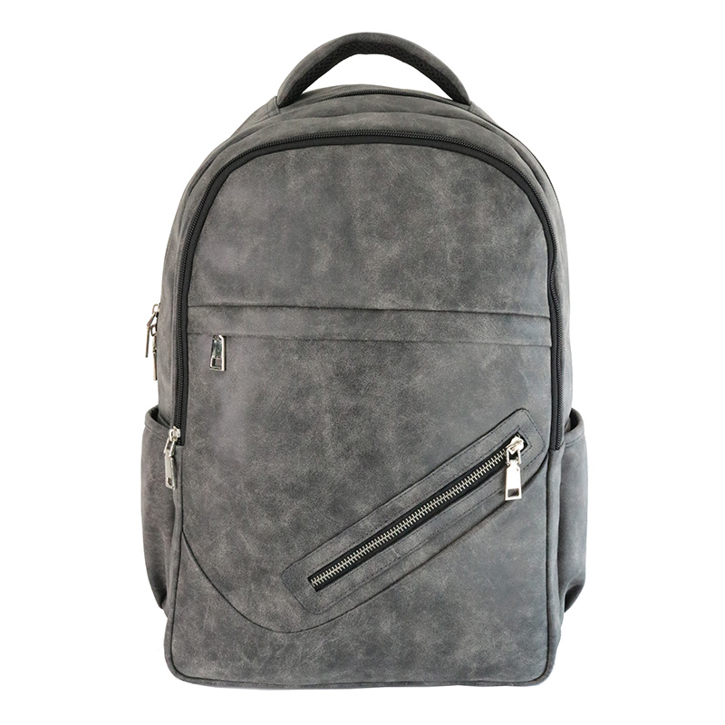 Custom men pu leather backpack for travelling