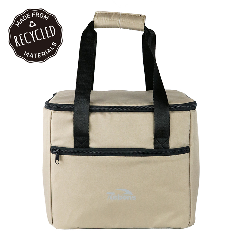 Recycled rpet polyester 600d cooler lunch bag