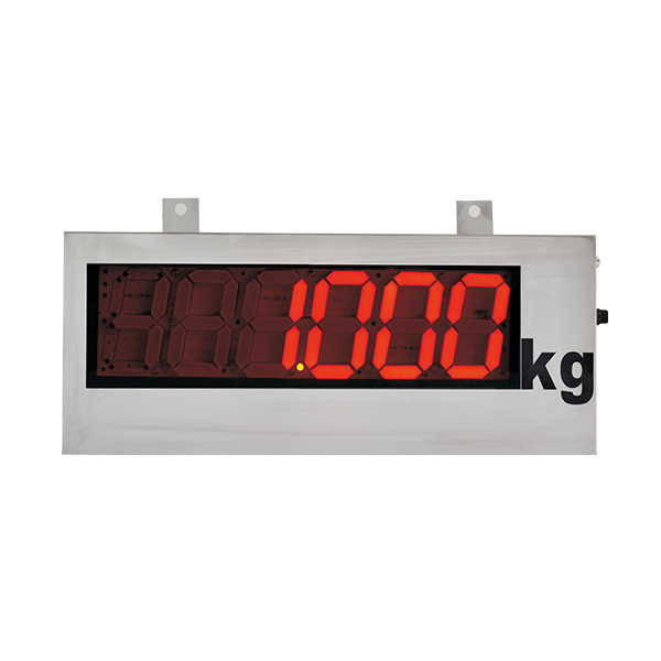 Large LED remote display for weighing scale