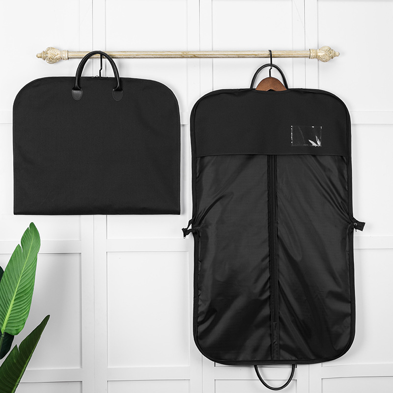 cheap and high-quality travel folding wholesale black garment bag with design