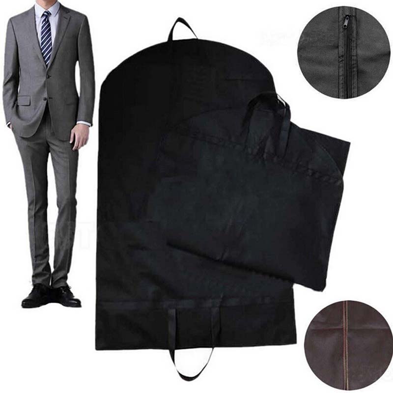 Non-woven suit bagging custom suit storage bag to figure custom dust-proof dress dust cover custom