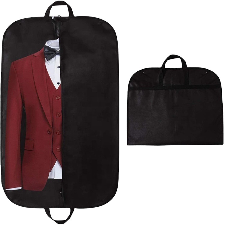 Hot selling reusable clothing zipper bag custom quality suit cover dustproof