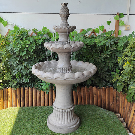 Wholesale nice cheap garden decoration resin 3 tier landscape water fountains for home and garden decoration