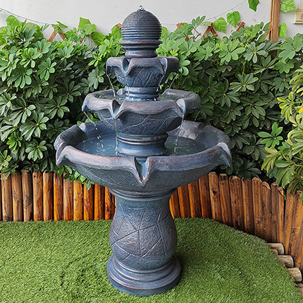 Wholesale most popular resin 3 tier garden fountain outdoor water fountains