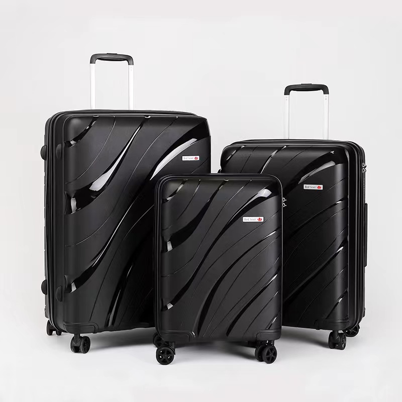 ARLOGOO 3 Pieces Luggage Airplane Trolley Case Suitcase PP Travel Luggage