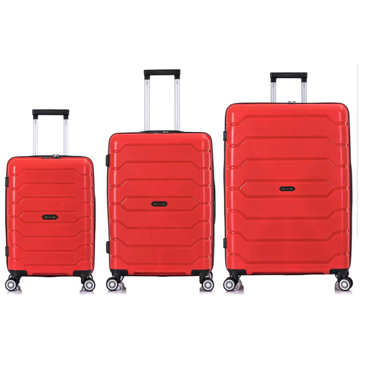 3Pcs Sets of traveling custom luggage bag travel wholesales Polypropylene Luggage