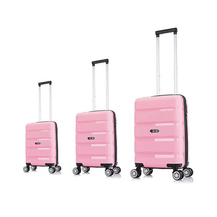 2022 High Quality PP Material Aluminum Trolley Removable Wheel OEM Traveling Luggage Bag