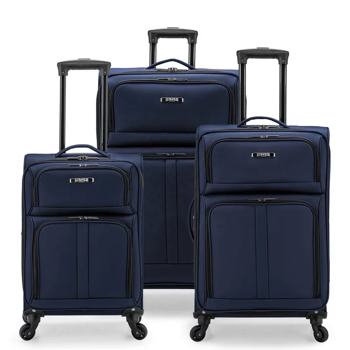 2022 High quality Nylon Fabric luggage soft luggage set travel suitcase bags