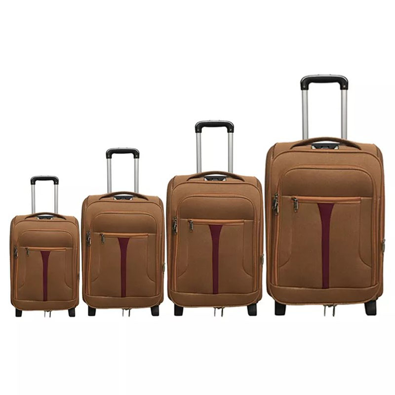 ARLOGOO Fabric EVA Luggage Custom Suitcase Nylon Travel Carry on Luggage Set