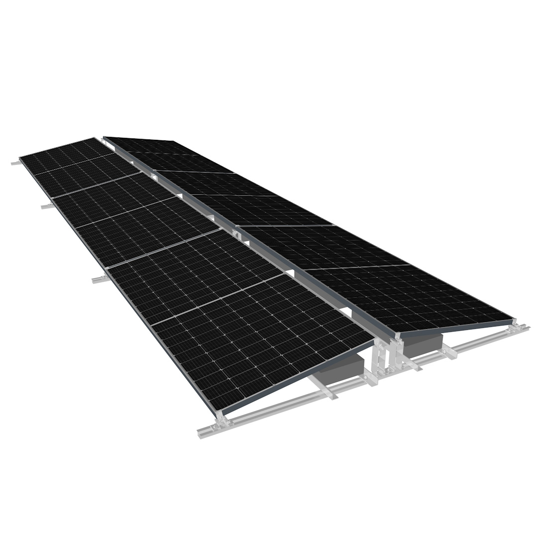 Flat Roof Ballasted Ground Mount Solar Factory