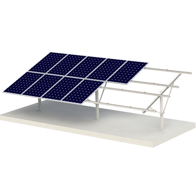 Hot sale aluminium ground pile solar mounting system for commercial or agricultural solar farm