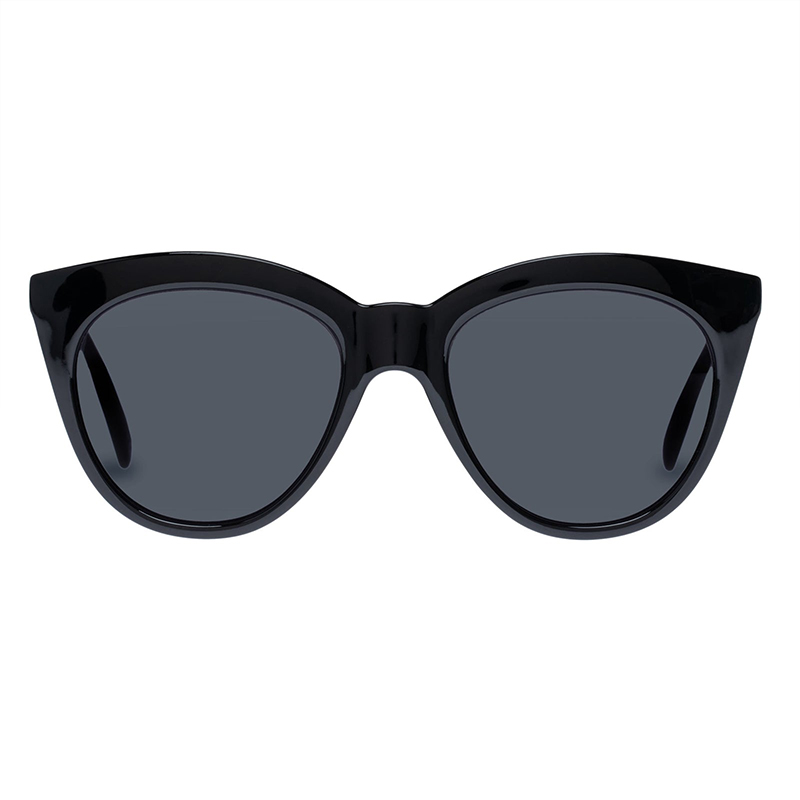 Modern cateye shape design sunglasses in black-5352