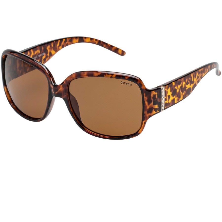 Modern roval shape design sunglasses -Tortoise 50136