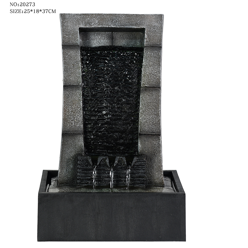 Various of home decoration rock style resin tabletop water fountain for sale