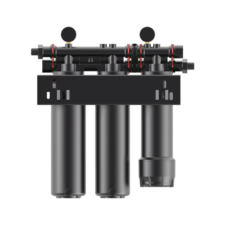 Compact easy to install 4-layer filtration system