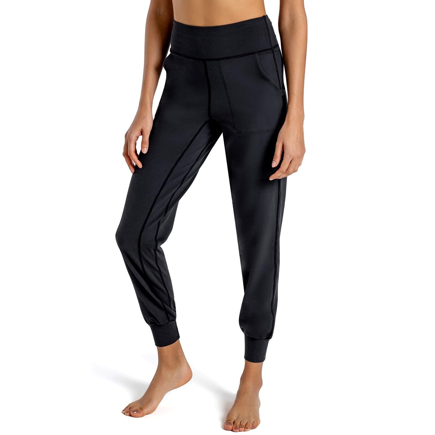 Women's Buttery Soft Yoga Jogger Pants Capris High Waist with Pockets Lightweight Running Sweatpants Lounge