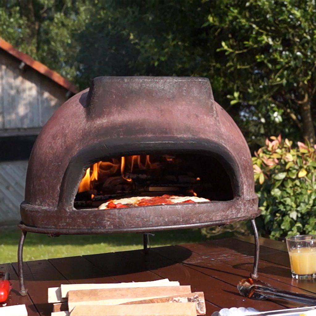 China Factory For Popular Outdoor Mexican Style Round Clay Pizza Oven Fire Pits