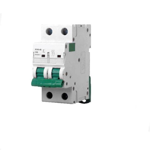 High Quality electrical DC single double pole 1P 2P 3P 4P 40-125A 1A 2A 3A 4A 3 phase MCB mini circuit breakers