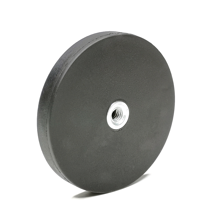 Rubber coated magnet m6 bolt rubber coated magnet rubber coated disc round neodymium magnets