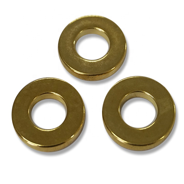 Diameter 11mm N42 Super Strong Gold Coating Small Ring  Magnets