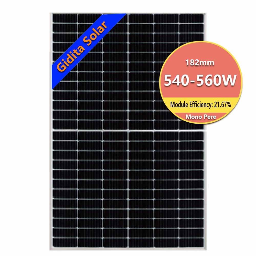 Outdoor Solar Panel, Half-Cell Monocrystalline Solar Panel, 540W 545W 550W 560W Solar Panel