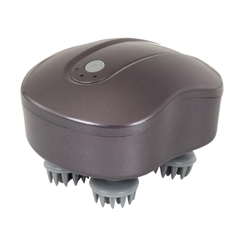Cheapest Cordless Mini Shiatsu Portable Waterproof Ipx6 3D Stereo Brain Scalp Head Massager & Massage Comb with One Rechargeable Base