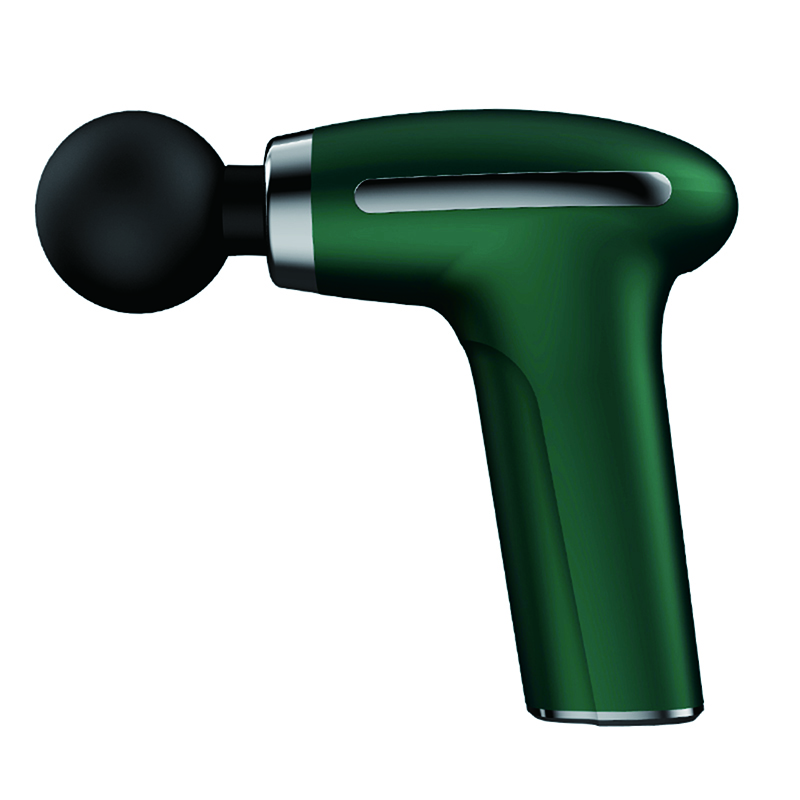 Variable Frequency 8.4V Cordless Body Muscle Relax Light Display Mini Pocket Green Fascial Massage Gun