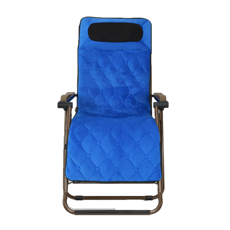 New Style Cordless Shiatsu Foldable Leisure Massage Beach Chair Zero Gravity  Massage Recliner With Wood Armrest