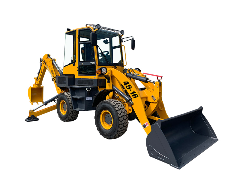 Wheel Loader With Backhoe With Hydraulic Joystick