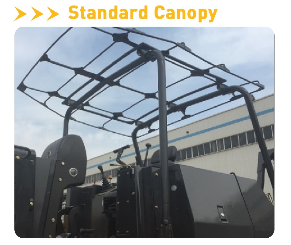 The stand canopy of bulldozer
