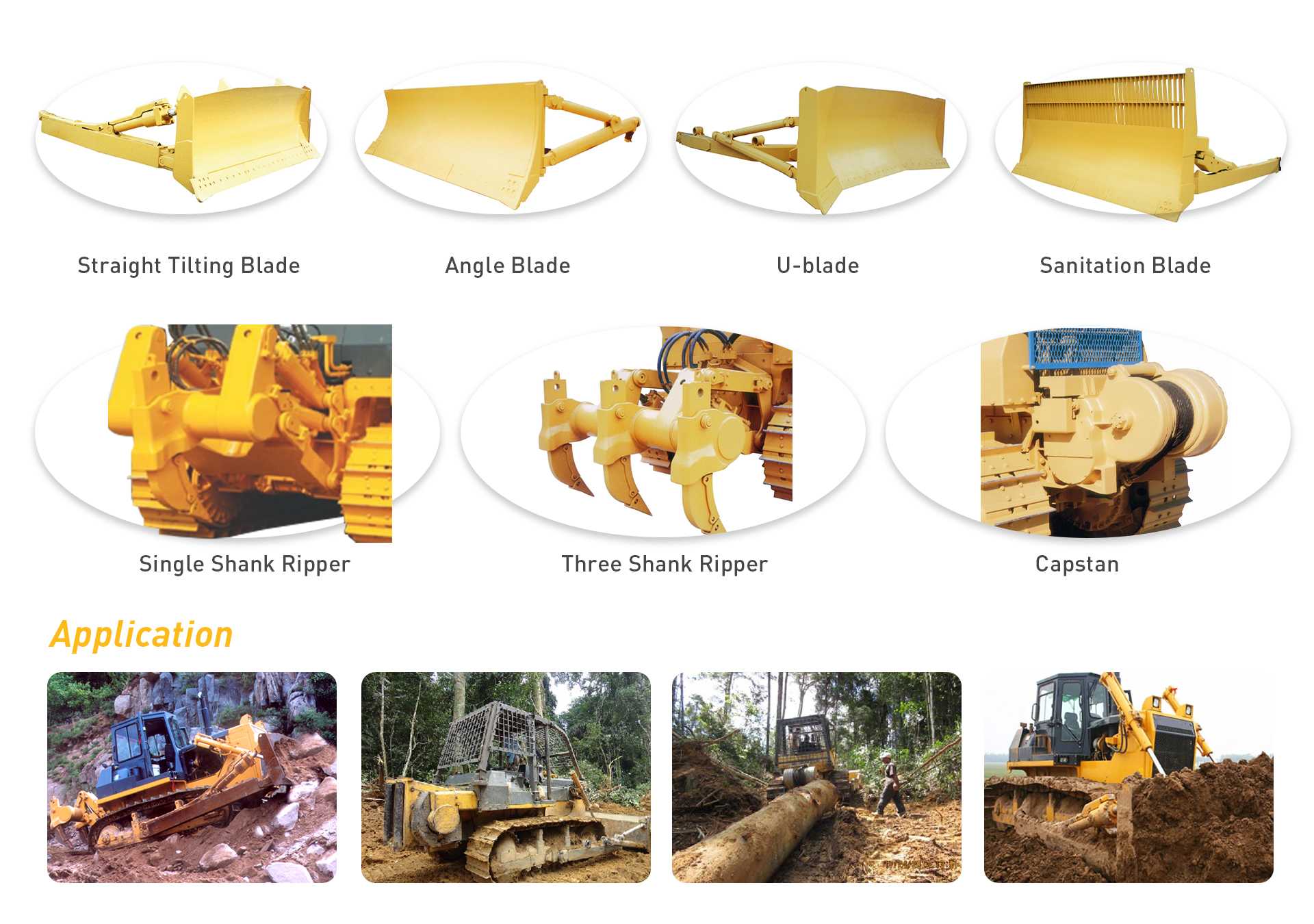 bulldozer equipment optional attachments