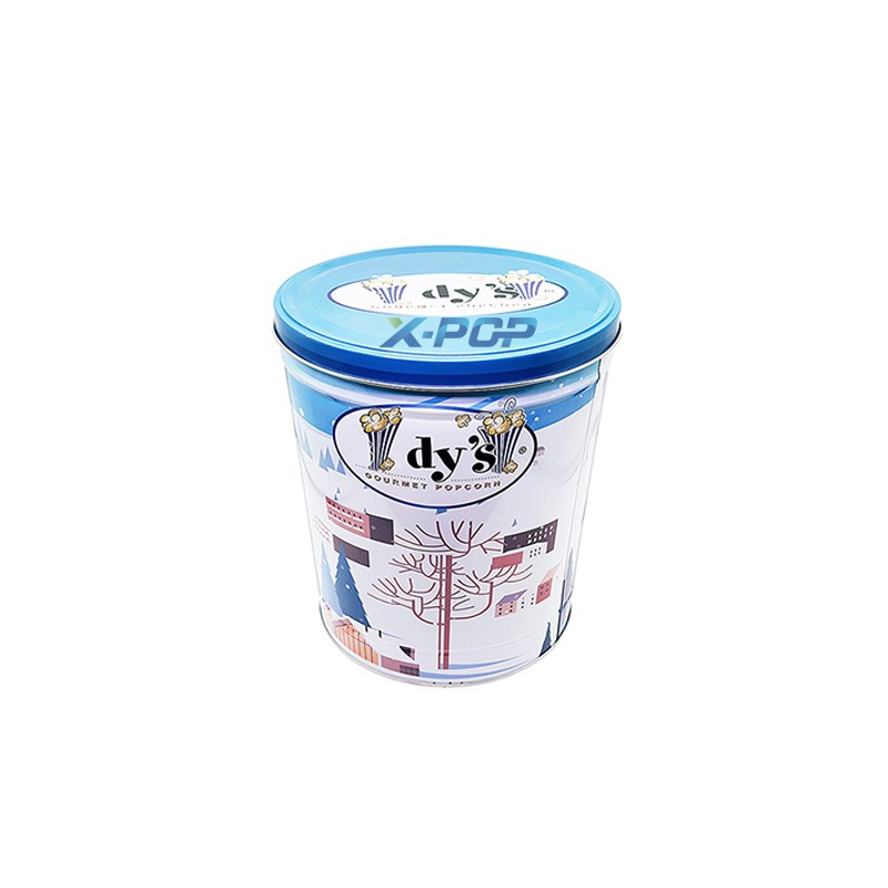 Popcorn Can with Lid Customized Popcorn Tins with Customized Printing
