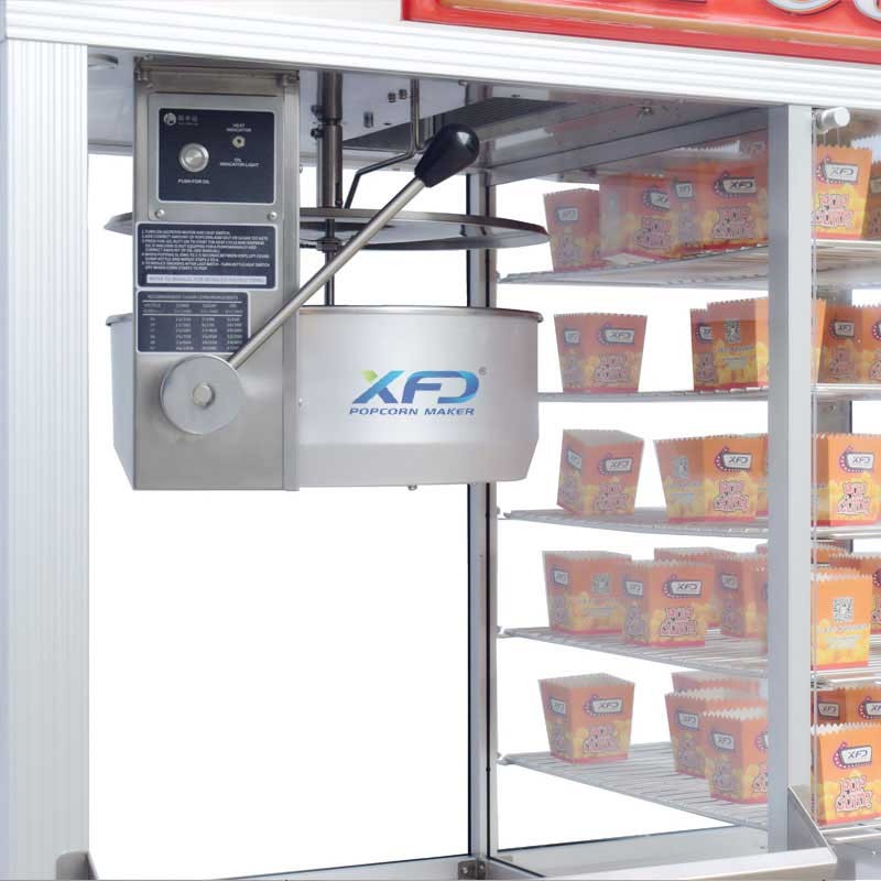 Popcorn Popper with Showcase Commercial Popper Multi in 1 Popcorn Equipment