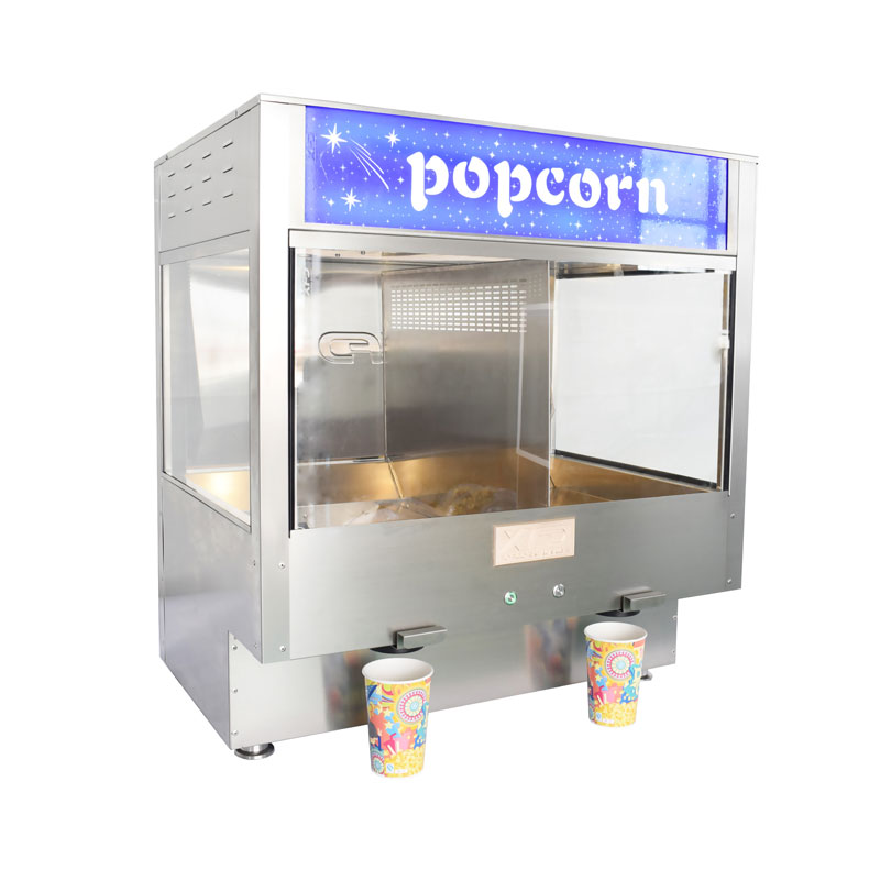 Tabletop Self-serving Popcorn Dispenser with 2 Augers Popcorn Warmer