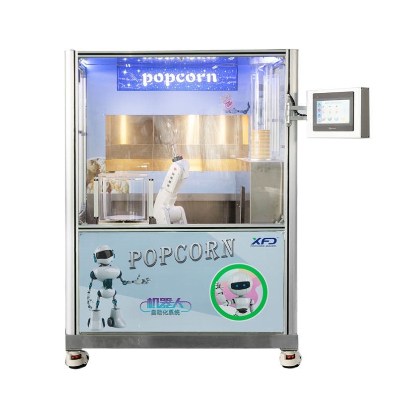 Popcorn Robot Self-Serve Popcorn Dispenser Snack Food Robot