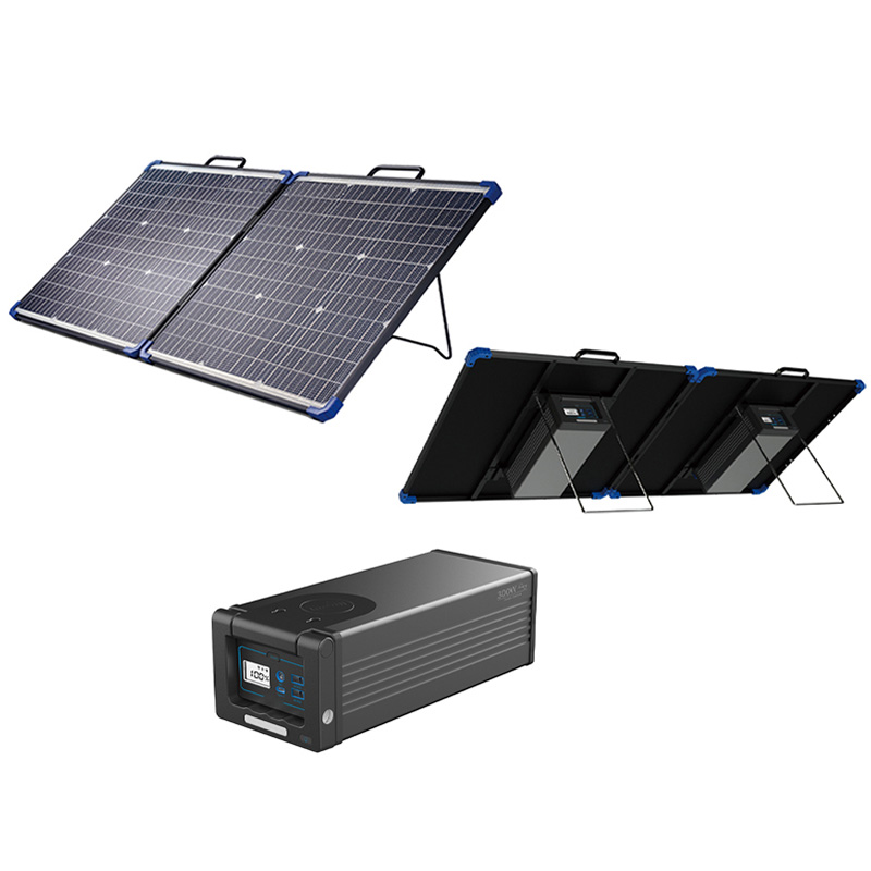 Portable Foldable Solar Charger With 300W Movable Storage