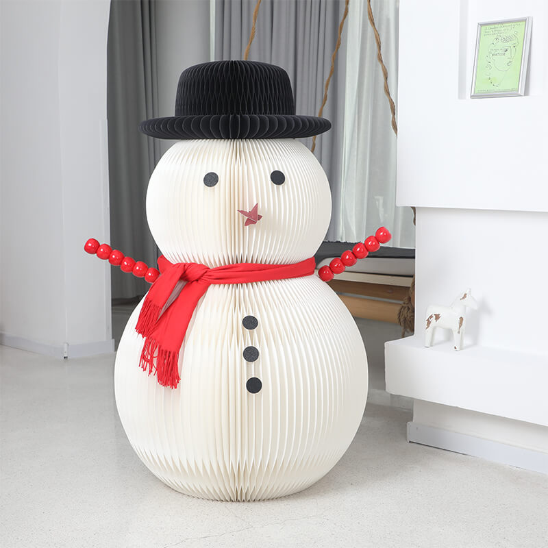 Paper Christmas Snowman Home Decor for a Warm Atmosphere